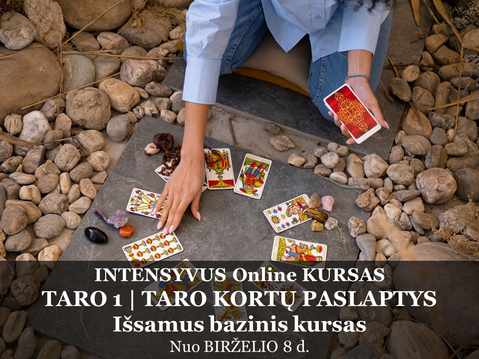 Online intensyvus kursas – TARO 1 | TARO KORTŲ PASLAPTYS | Išsamus bazinis kursas Online intensyvus kursas – TARO 1 | TARO KORTŲ PASLAPTYS | Išsamus bazinis kursas