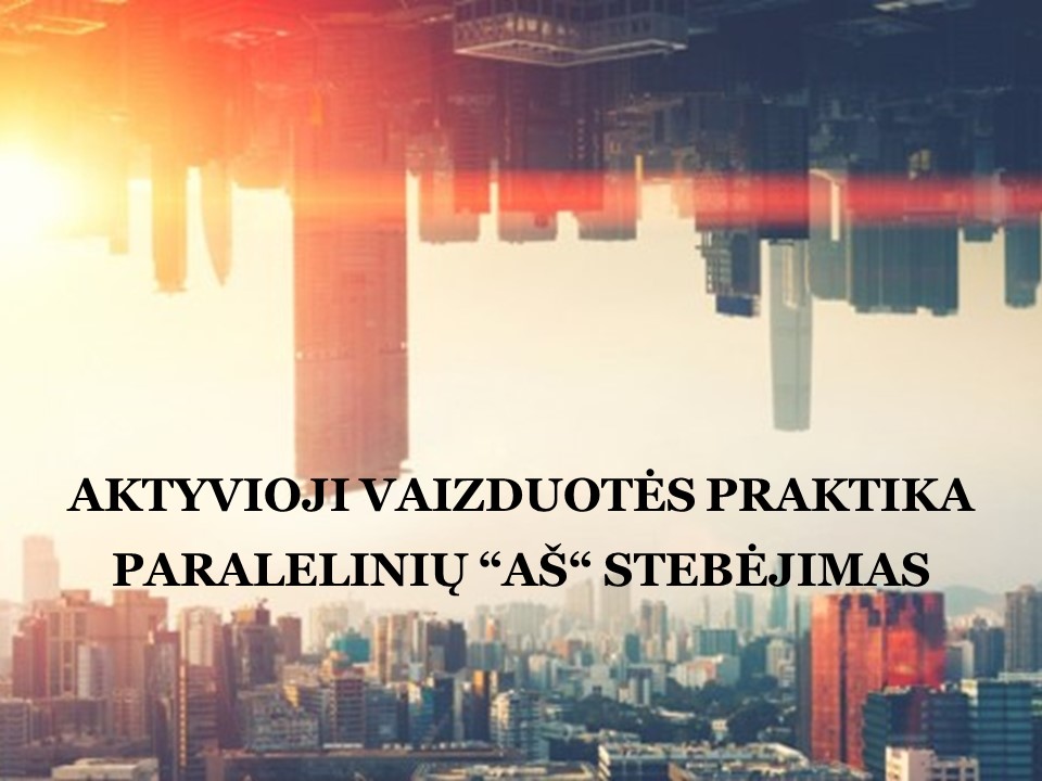 AKTYVIOJI VAIZDUOTĖS PRAKTIKA (6) – PARALELINIŲ “AŠ“ STEBĖJIMAS